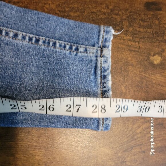 Madewell Jeans 27 Button Fly Skinny 10" High Rise Tummy Control Dewitt Wash - Picture 11 of 13